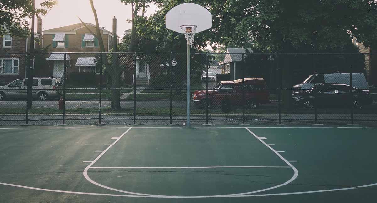 outdoor basketball court